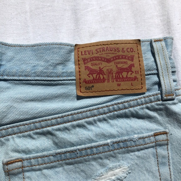 Levi’s light blue shorts women’s size 28 - Picture 3 of 3